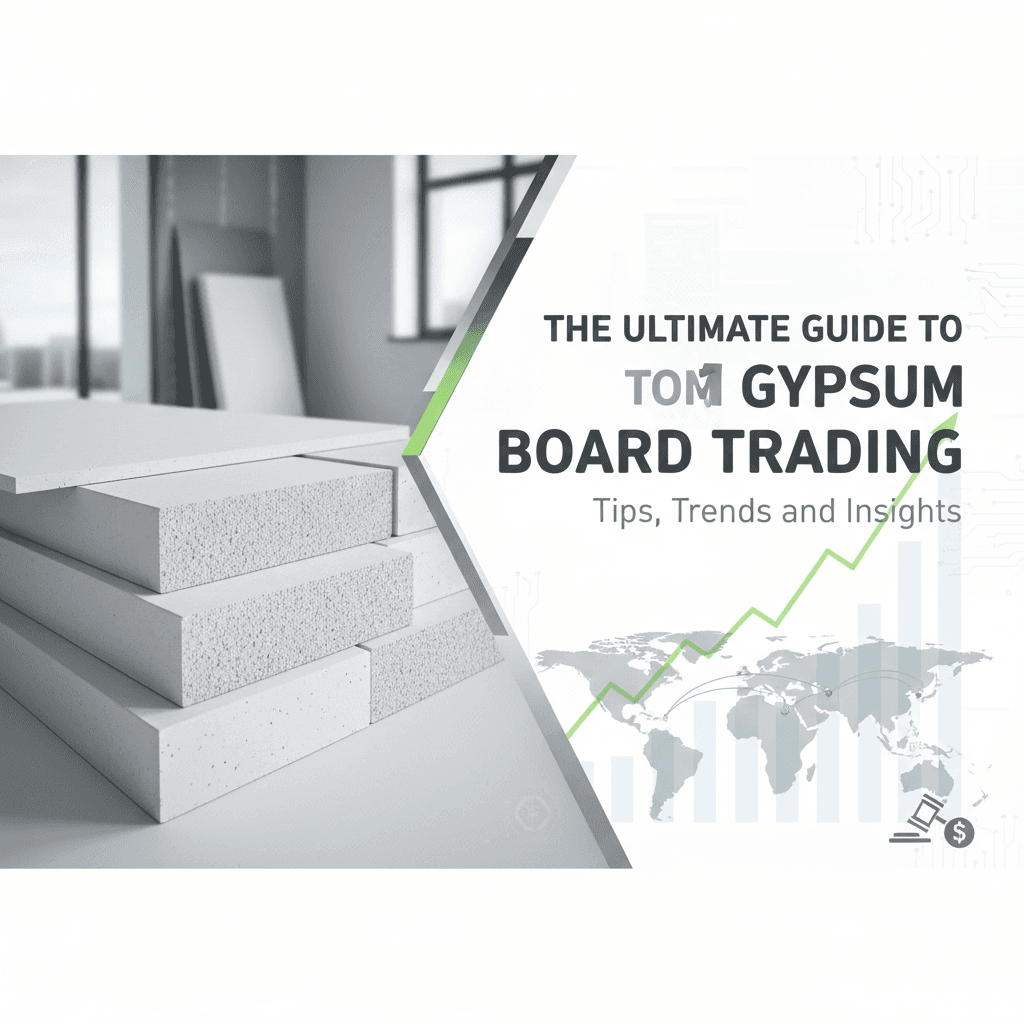The Ultimate Guide to Gypsum Board Trading: Tips, Trends, and Insights Gypsum boards stacked in warehouse for trading and construction