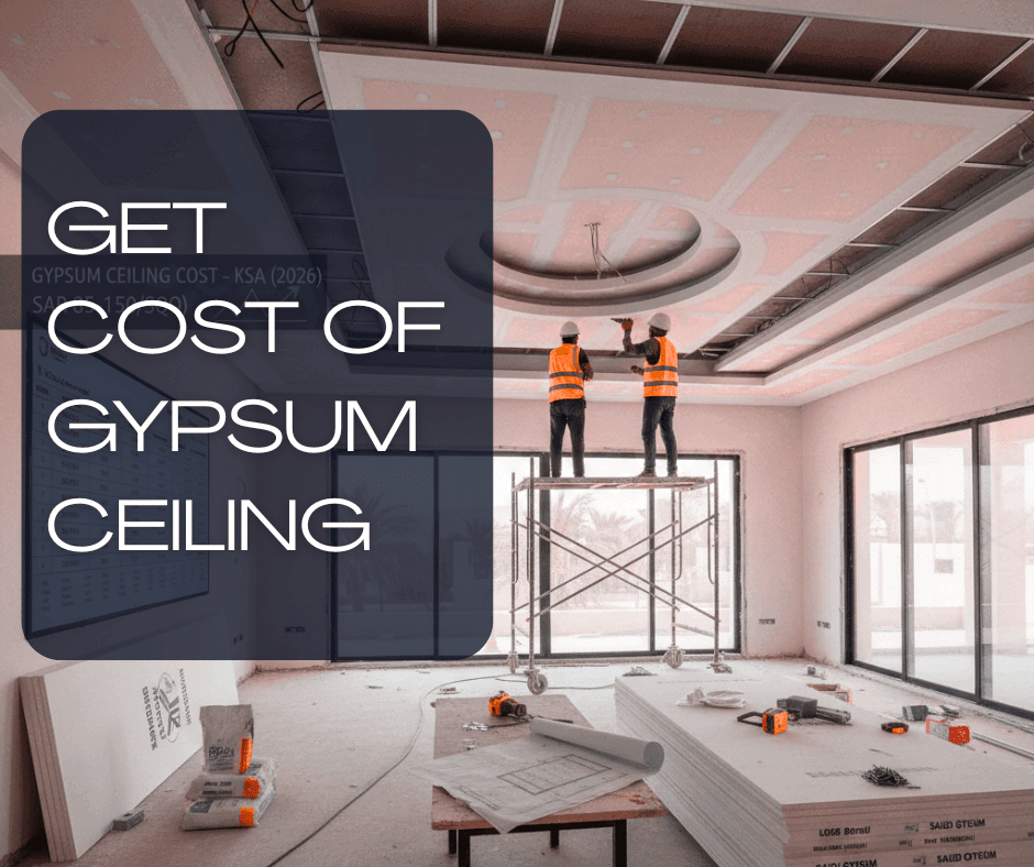 RUKUNLAVA GYPSUM | Gypsum Board Ceiling Cost – Average Market Price (Saudi Arabia)