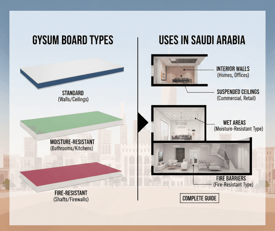 rukunlava gypsum | Gypsum board types