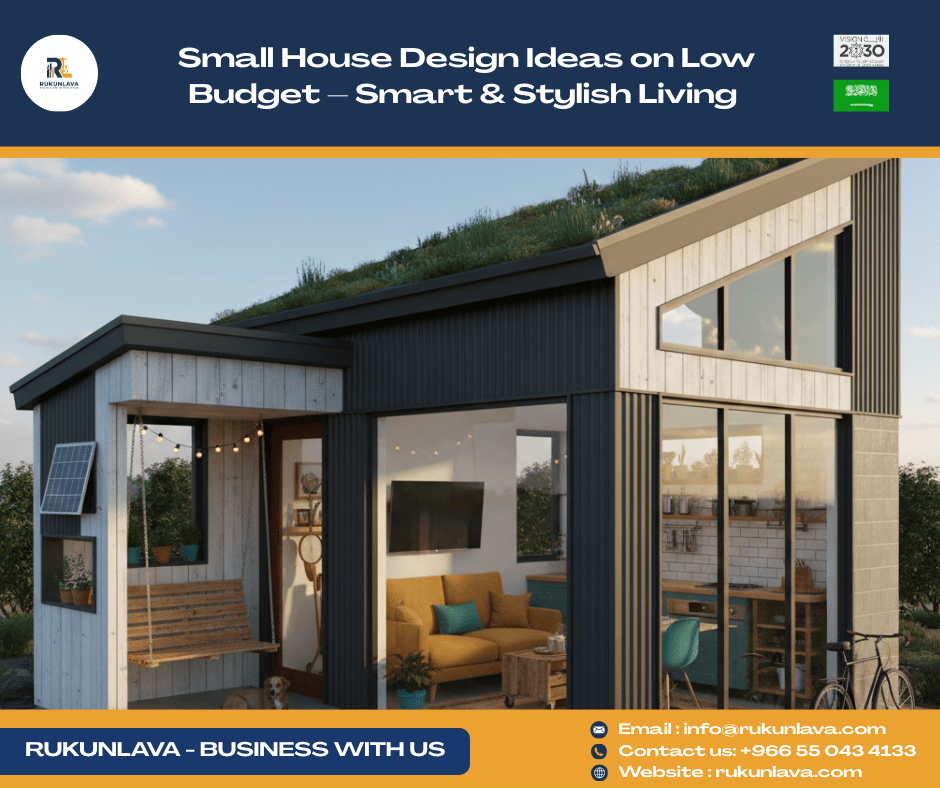 Small house design on low budget with modern interior and smart layout by Rukunlava