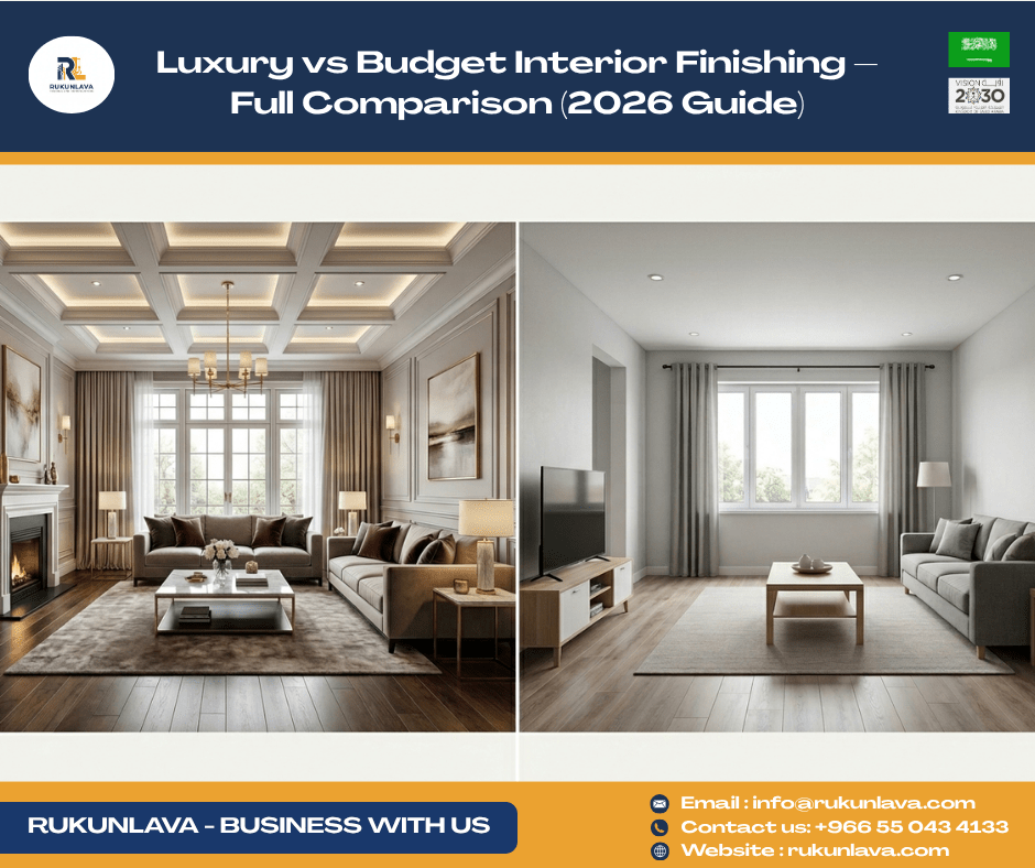 Luxury vs Budget Interior Finishing in Saudi Arabia (2026 Guide)