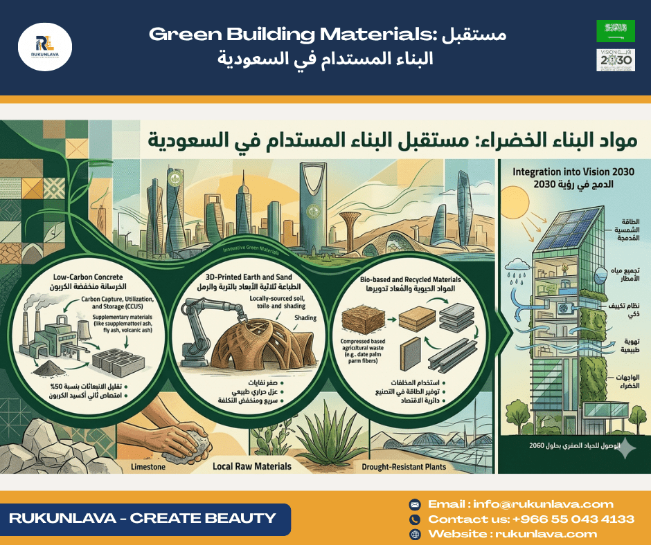 Green building materials used in sustainable construction projects in Saudi Arabia