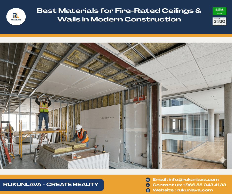 Best Fire-Rated Ceiling and Wall Materials for Modern Construction